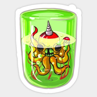 Radioactive Octopus Sticker